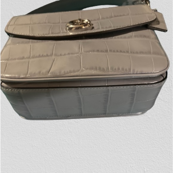 Coach Cassie Crossbody 19 in Grey Blue Croc - Picture 2 of 4
